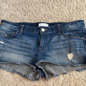 Express denim cut off shorts